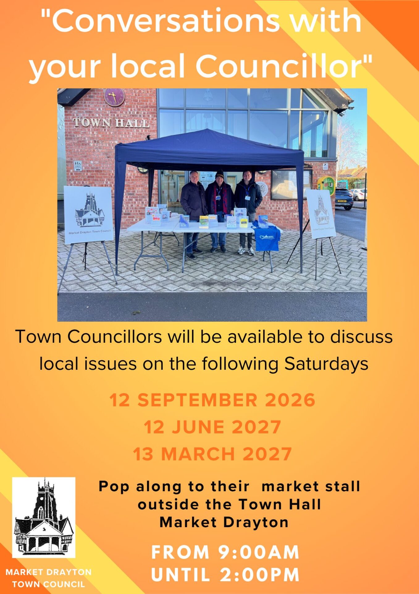 Saturday Councillor Stalls